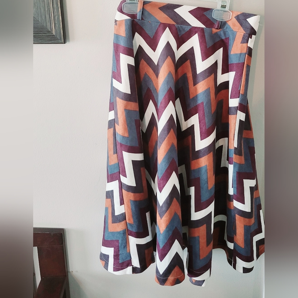 3 quarter length sued skirt